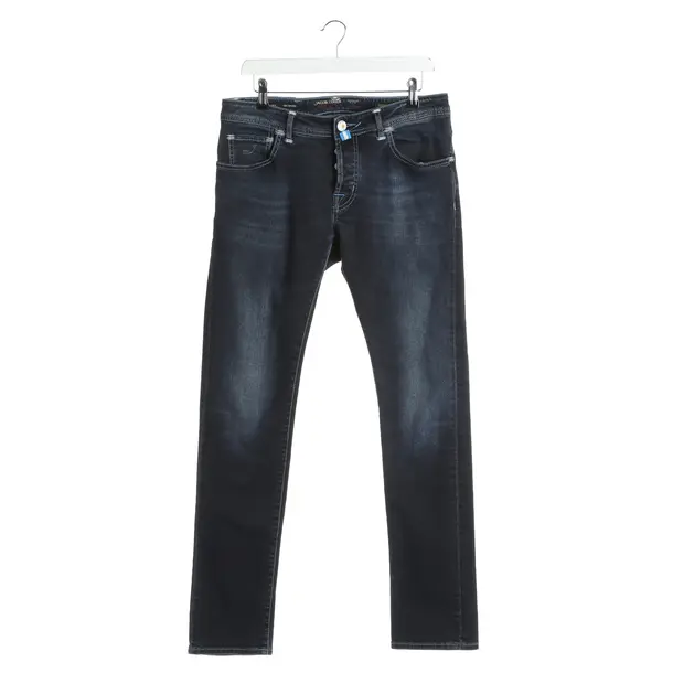 Jeans Straight Fit in Blau, Baumwolle, Jacob Cohen