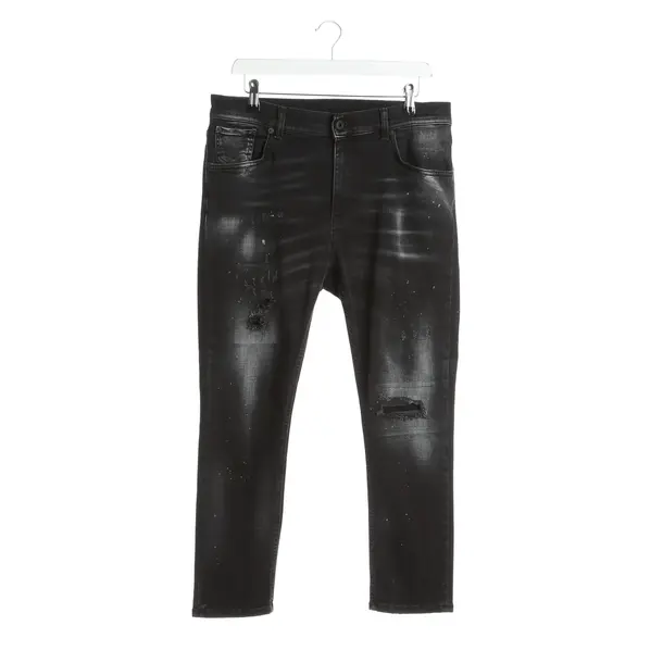 Jeans Straight Fit in Schwarz, Baumwolle, Dondup