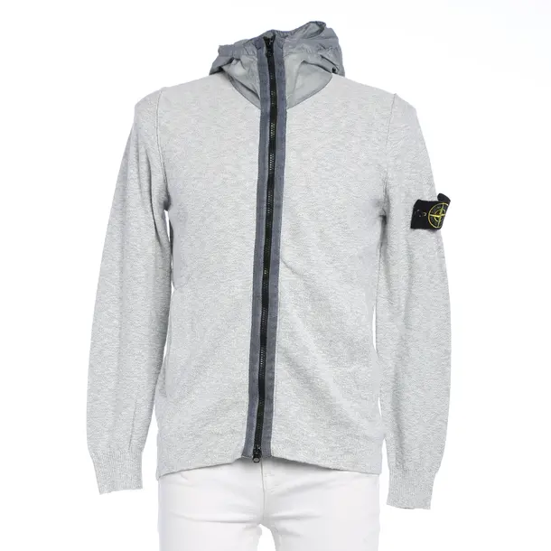 Sweatjacke in Grau, Baumwolle, Stone Island