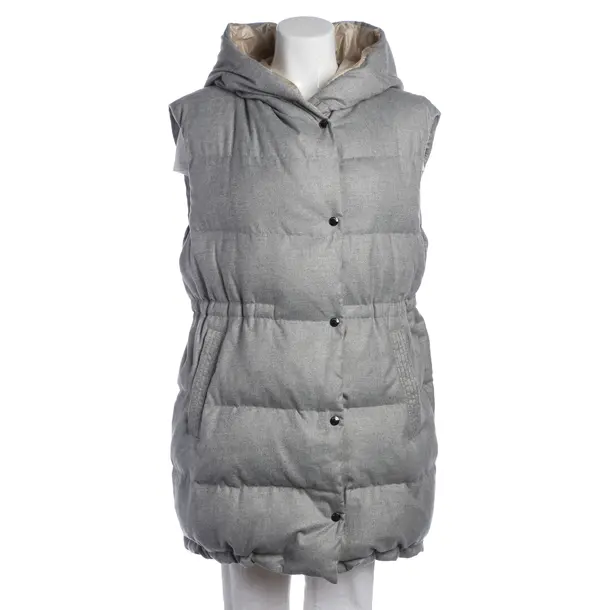 Gilet, in Grigio chiaro, Poliestere, Peserico