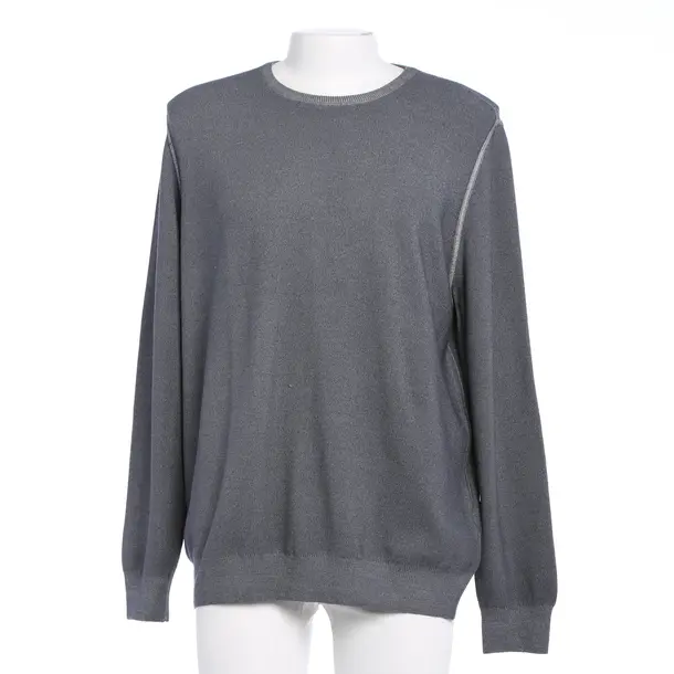 Pullover in Grau, Wolle, Gran Sasso