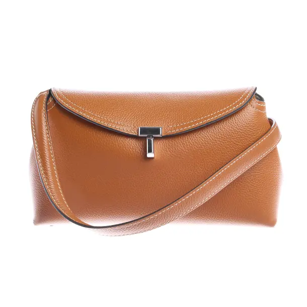 Schultertasche in Braun, Leder, Totême