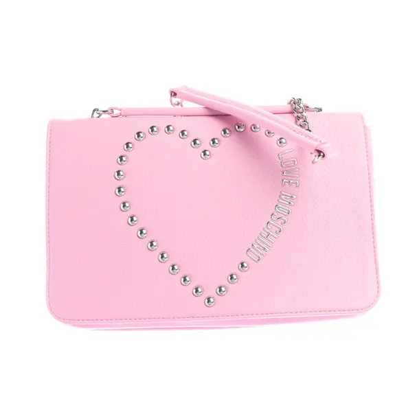 Cross Body Bag in Pink, Leather, Love Moschino