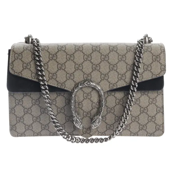 Schultertasche in Weiß, Leder, Gucci