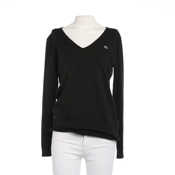 Jumper in Black, Cotton, Lacoste