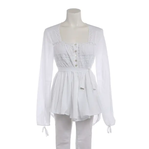 Tunic in White, Cotton, High Use