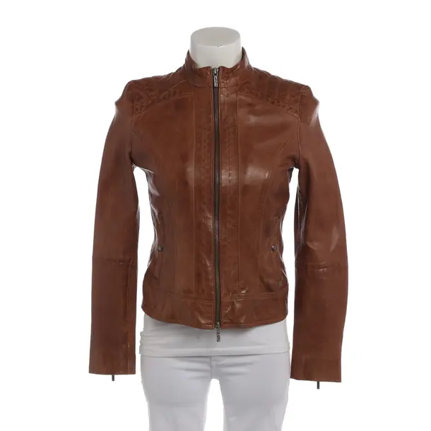 LeatherJacket in Brown, Leather, Hugo Boss Orange
