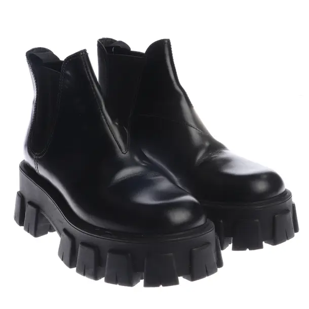 Stiefeletten in Schwarz, , Prada