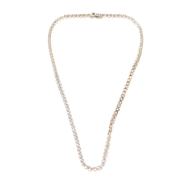 Halskette in Metallic, Metall (metallisch, metallisiert), Swarovski