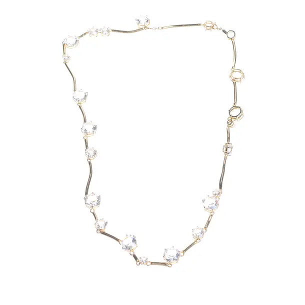 Necklace, in Gold, Metal (metallic, metallized), Swarovski