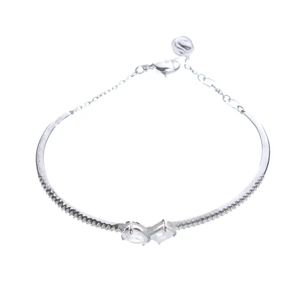 Bracelet in Metallic, Metal (metallic, metallized), Swarovski