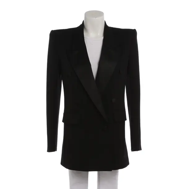 Blazer in Schwarz, Wolle, Saint Laurent