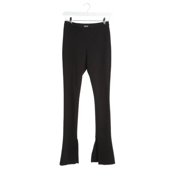 Hose in Schwarz, Polyamid, Off-White