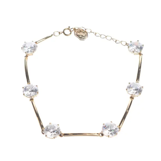 Bracelet in Metallic, Metal (metallic, metallized), Swarovski