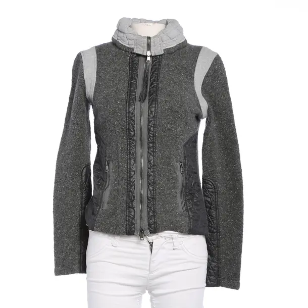Mid-Season Jacket in Gray, Wool, Marc Cain Sports