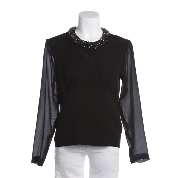 Bluse in Schwarz, Seide, Dries van Noten