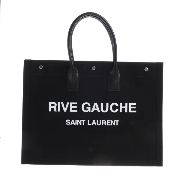 Shopper Bag in Black, Cotton, Saint Laurent