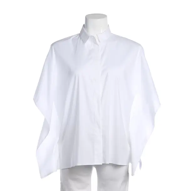 Bluse in Weiß, Baumwolle, Soluzione