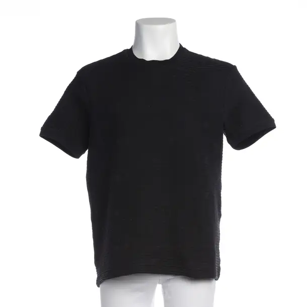 T-Shirt in Blau, Baumwolle, Emporio Armani