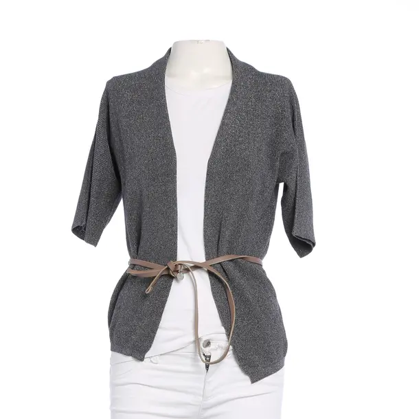 Strickjacke in Grau, Baumwolle, Peserico