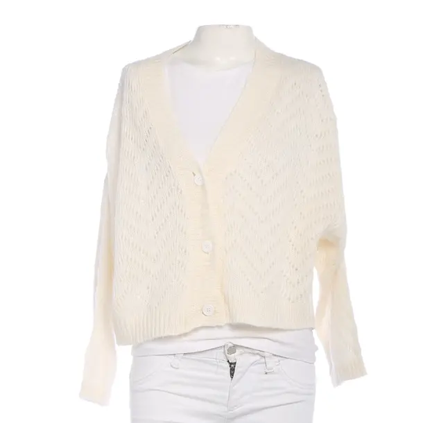 Cardigan in White, Polyimide, Peserico