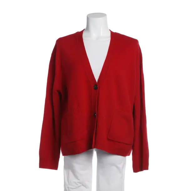 Cardigan, in Rosso, Lana, Chiuso