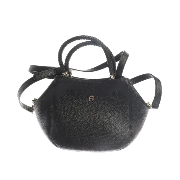 Handtasche in Schwarz, Leder, Aigner