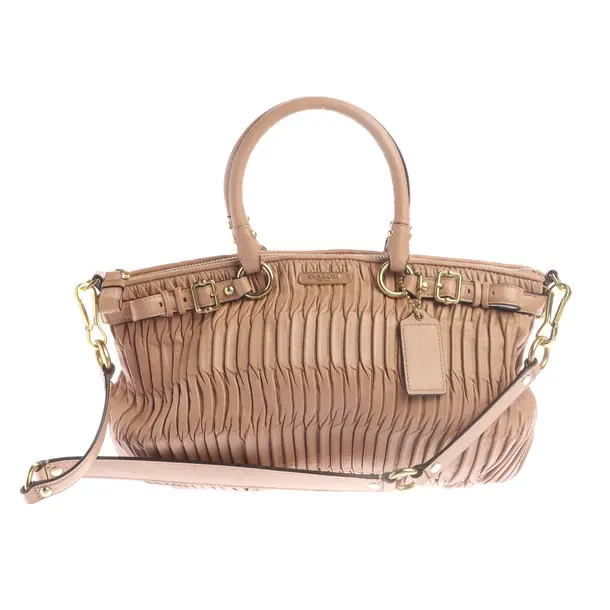 Handtasche in Rosa, Leder, Coach