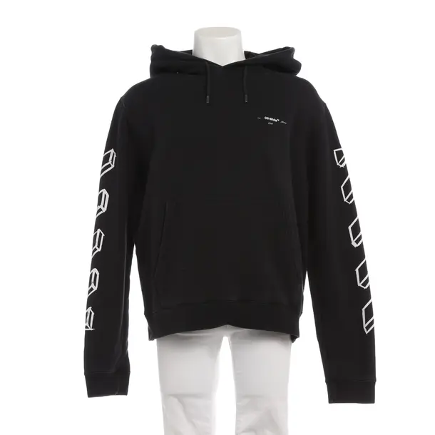 Hoodie in Schwarz, Baumwolle, Off-White