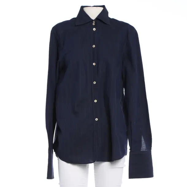 Bluse in Blau, Baumwolle, Van Laack