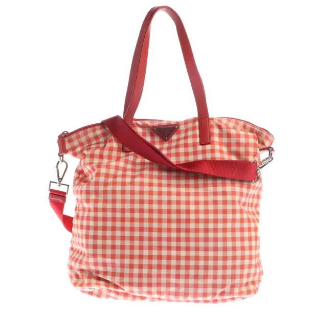 Schultertasche in Rot, Polyester, Prada