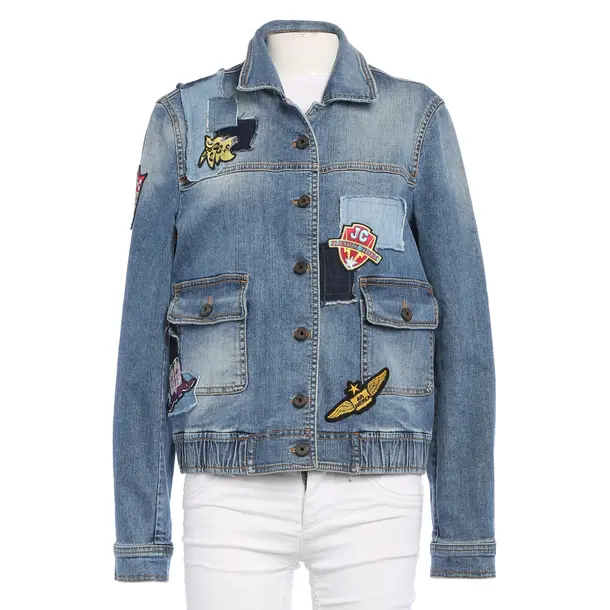 Denim Jacket, in Multicolored, Cotton, Just Cavalli
