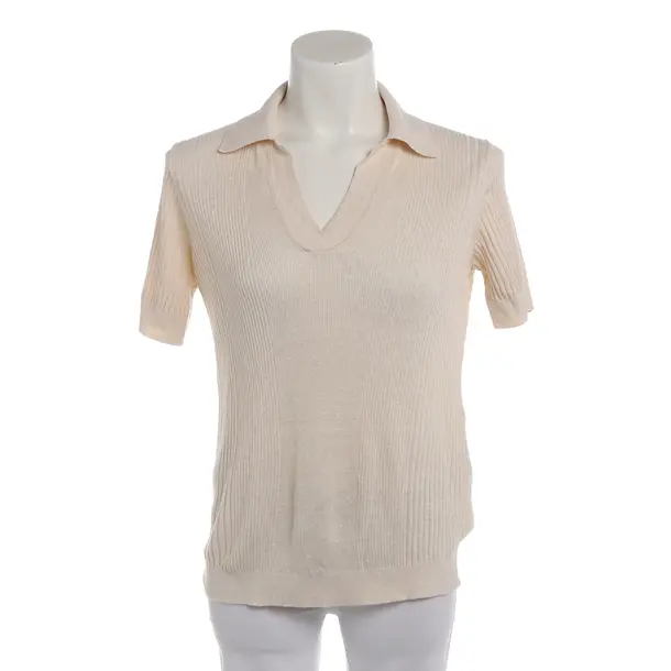 Polo Shirt in White, Wool, Closed