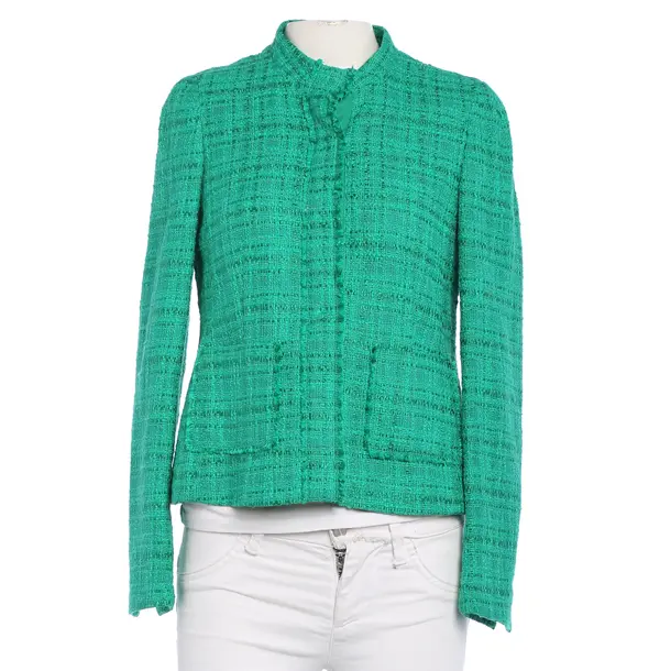 Mid-Season Jacket in Green, Cotton, Windsor