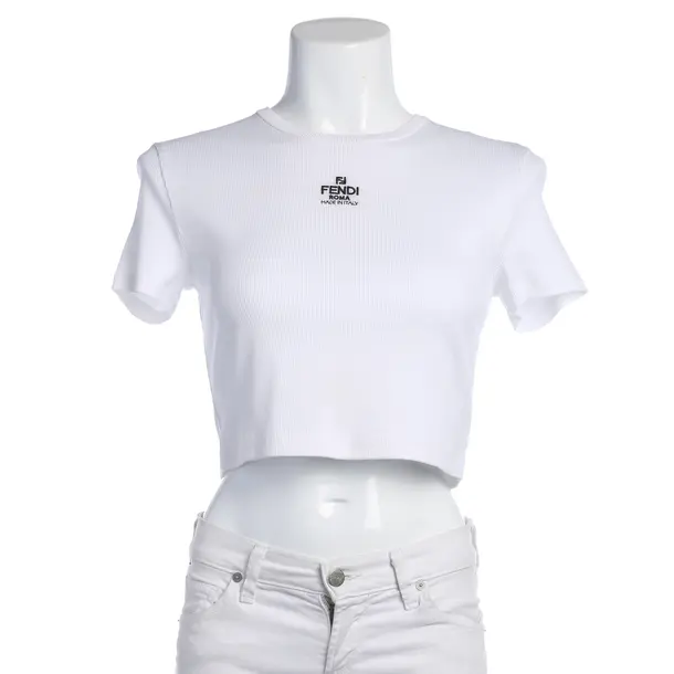 Shirt in White, Cotton, Fendi