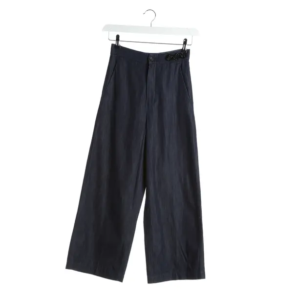 Hose, in Navy, Baumwolle, Max Mara