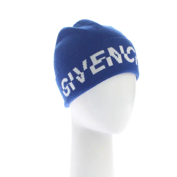 Mütze in Blau, Wolle, Givenchy