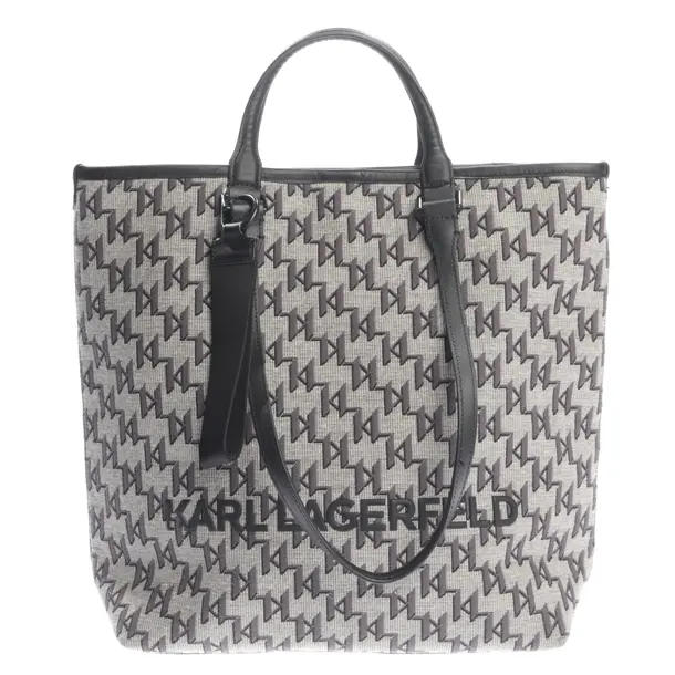 Shopper in Schwarz, Baumwolle, Karl Lagerfeld