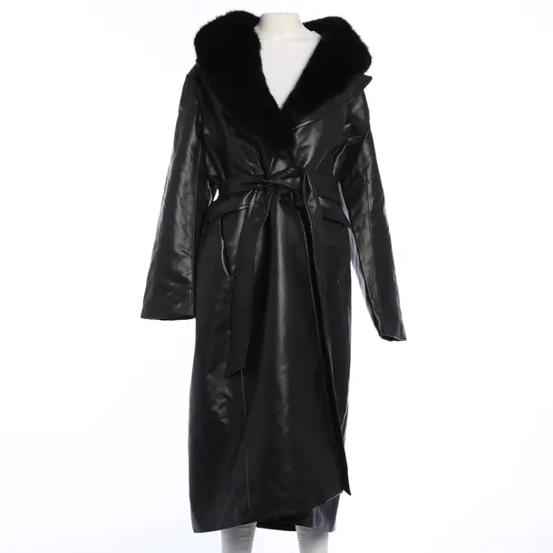 Mid-Season Coat, in Black, Polyurethane, Michael Kors