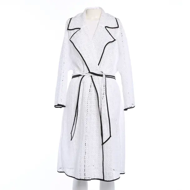 Summer Coat in White, Polyester, Karl Lagerfeld