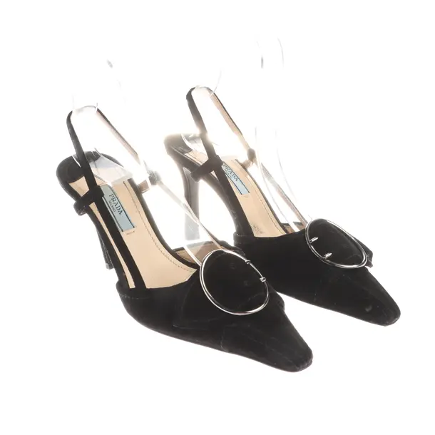 Slingbacks in Schwarz, , Prada
