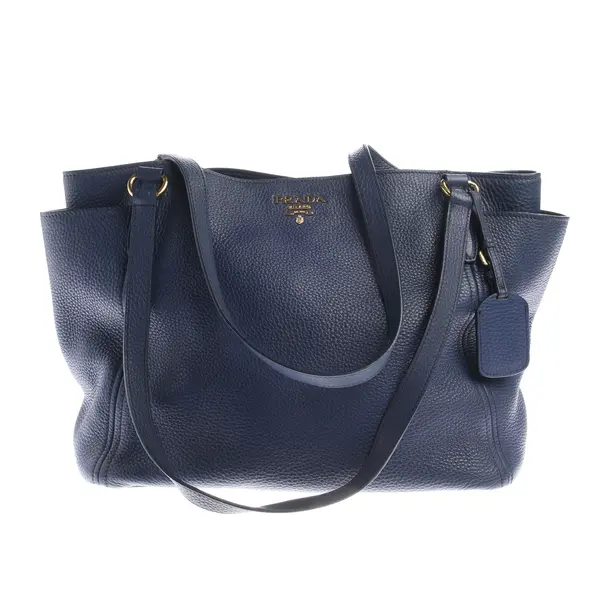 Shoulder Bag in Blue, Leather, Prada