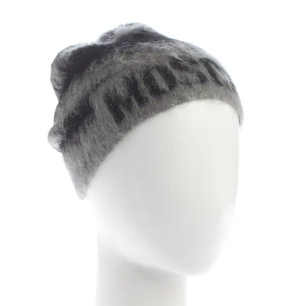 Beanie in Gray, Acrylic, Moschino