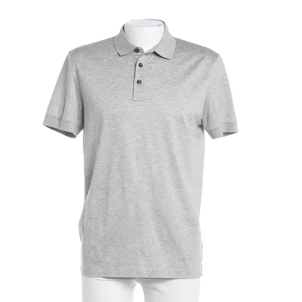 Polo, in Grigio chiaro, Cotone, Hugo Boss Etichetta Nera