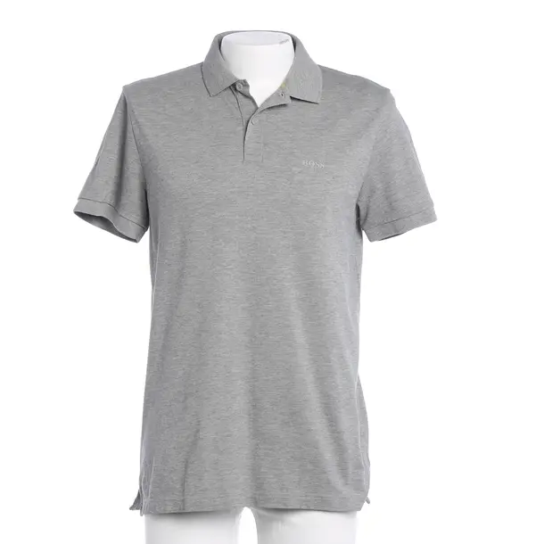 Polo, in Grigio chiaro, Cotone, Hugo Boss Etichetta Nera
