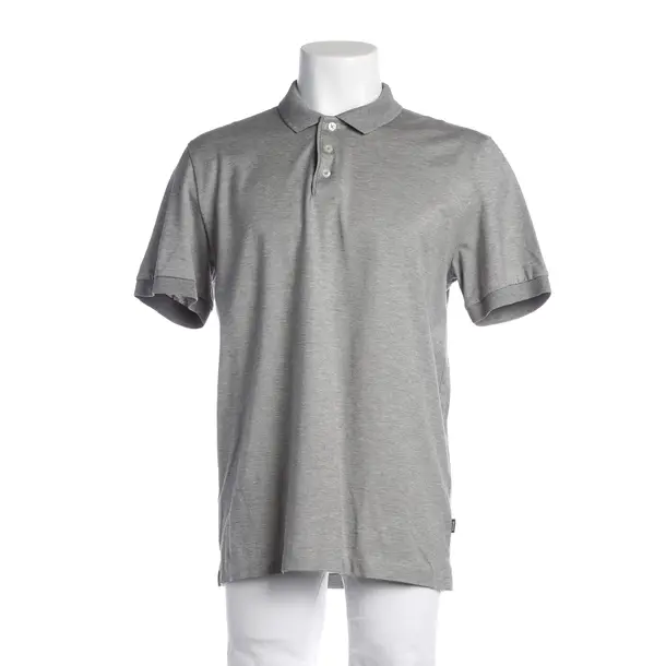 Poloshirt, in Hellgrau, Baumwolle, Hugo Boss Black Label