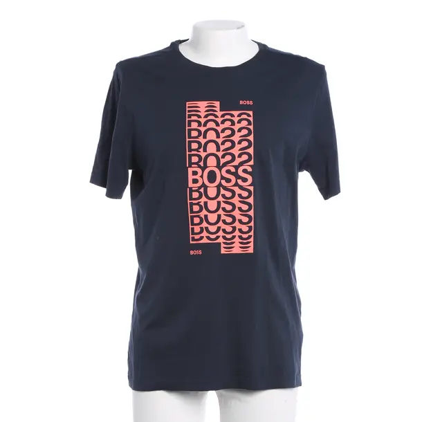 T-Shirt, in Navy, Cotton, Hugo Boss Black Label