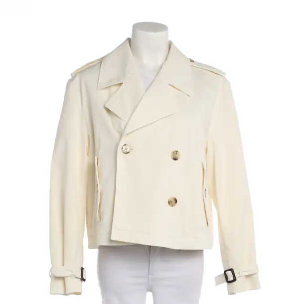 Mid-Season Jacket in White, Cotton, Hugo Boss