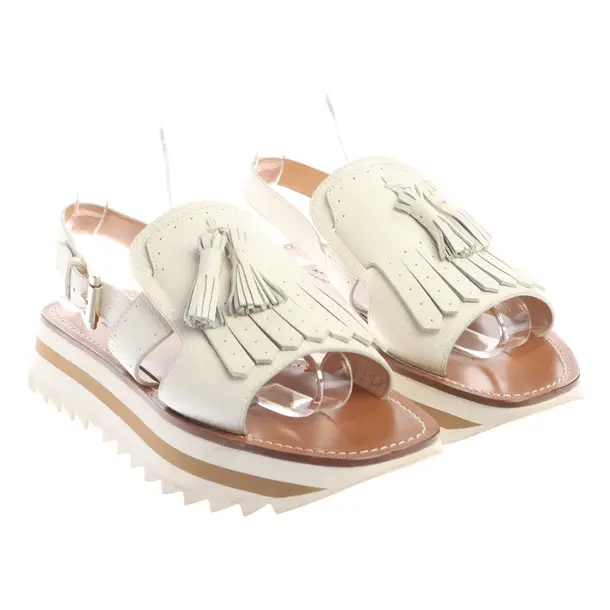 Sandalen in Weiß, , Santoni