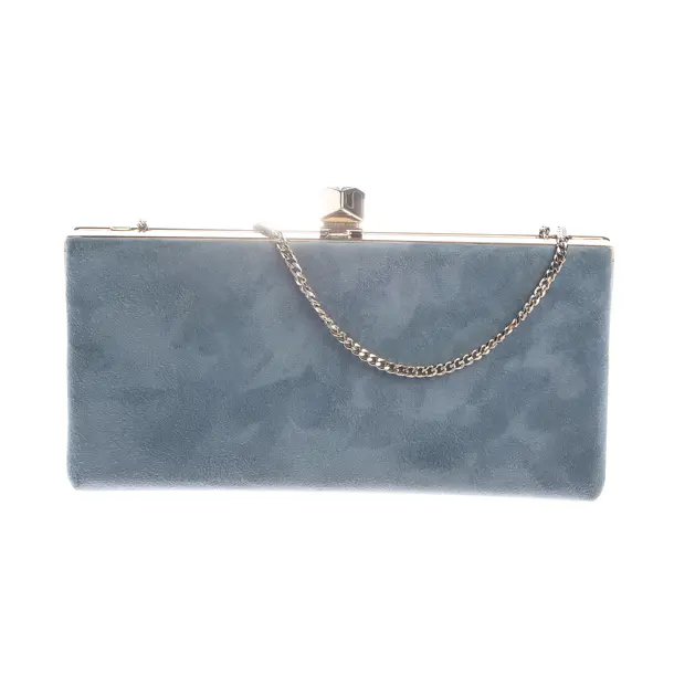 Pochette, in Azzurro, Pelle, Jimmy Choo